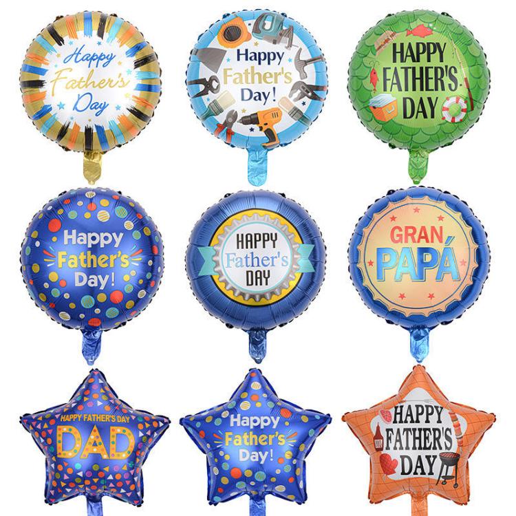 18 Balon Aluminium Partai Rama Inch