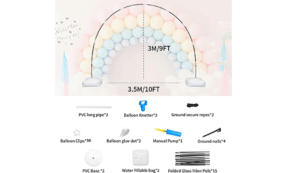 Pengiriman balon arch set