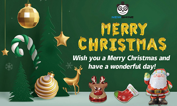 Balon Newshine: wishes Natal