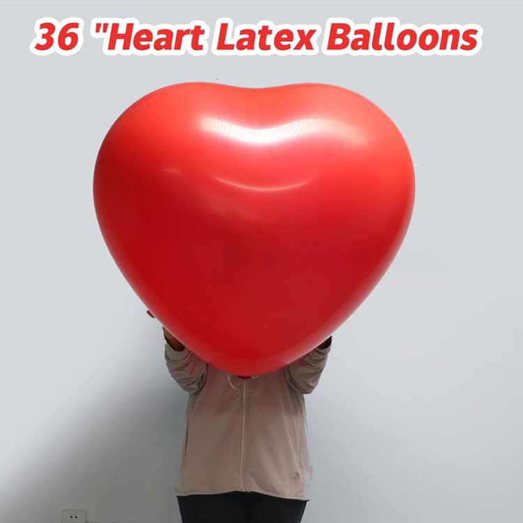 36 Inch Heart Shaped Lateks Balon