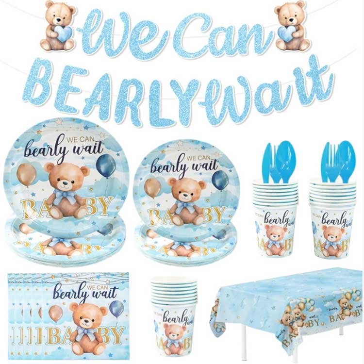 Baby Birthday Disposable Plate Set