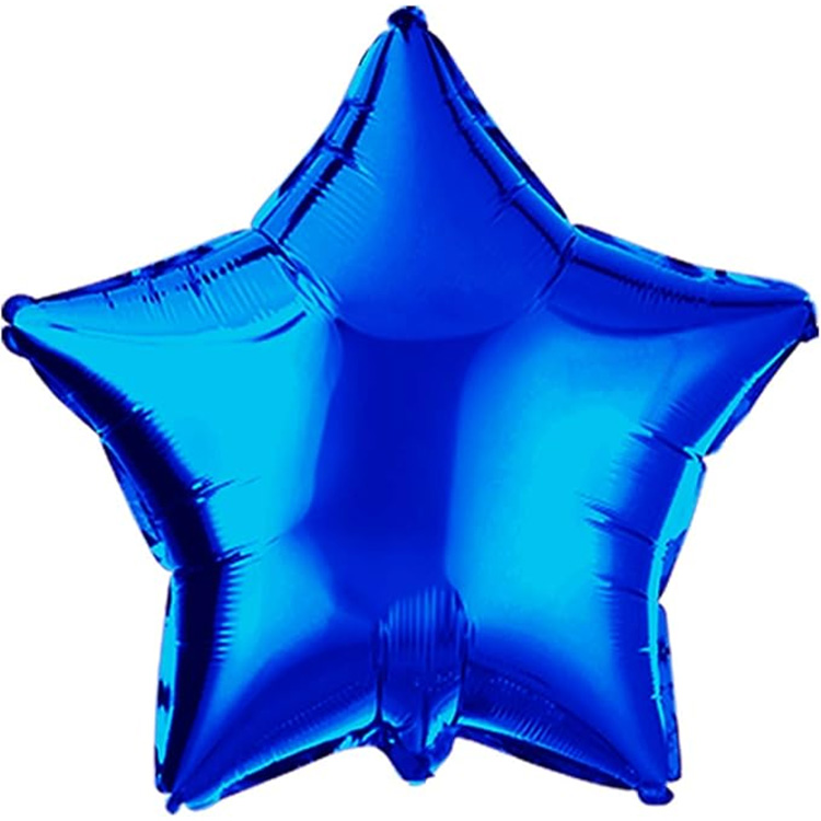 Balon Bintang Biru Foil