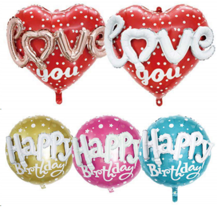 Balon Foil Warna-warni