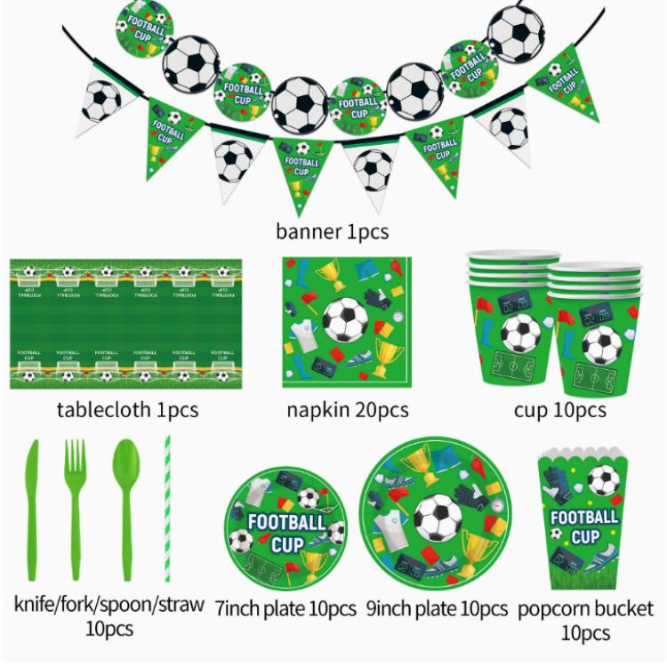 Bal-balan Tema Dekorasi Pesta Disposable Plate Set