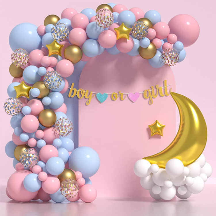 Gender Reveal Series Balon Chain Arch Set