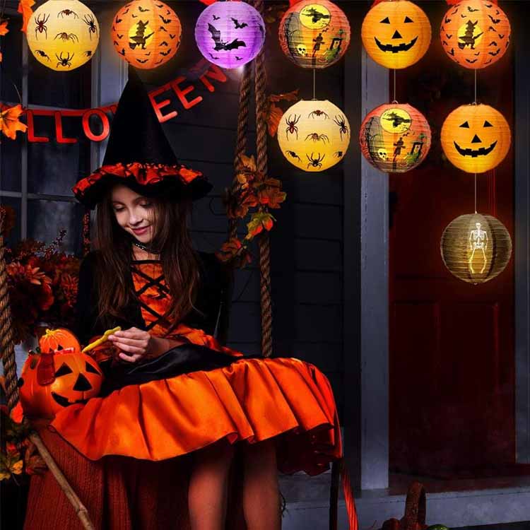 Lantern Kertas Halloween