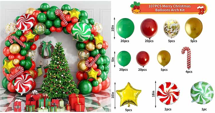 Christmas balloon arch set Christmas balloon arch set