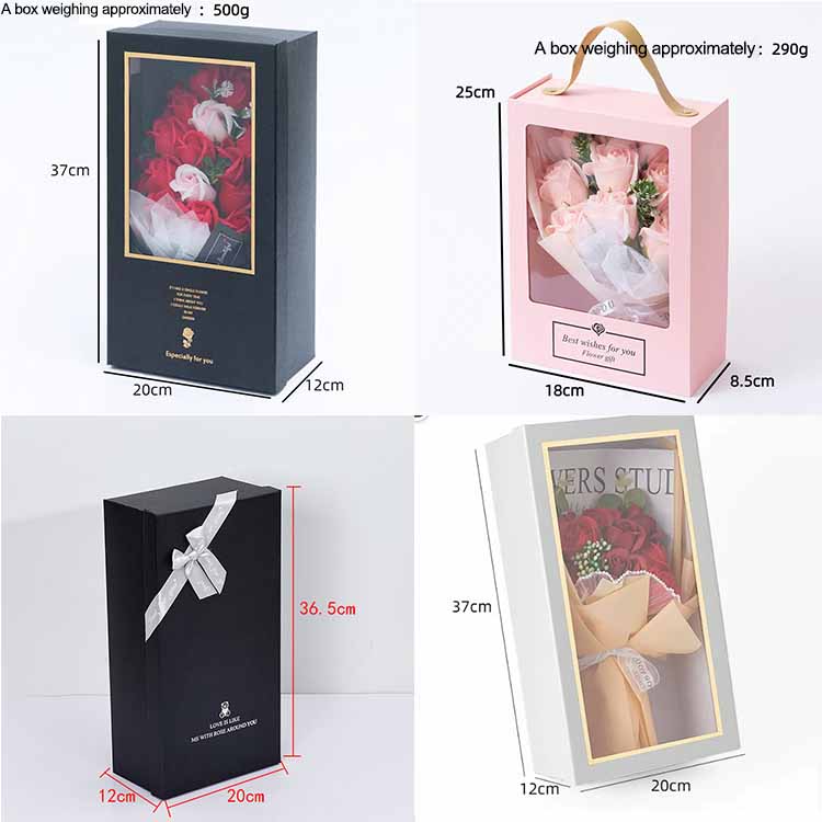 Bouquet gift box size