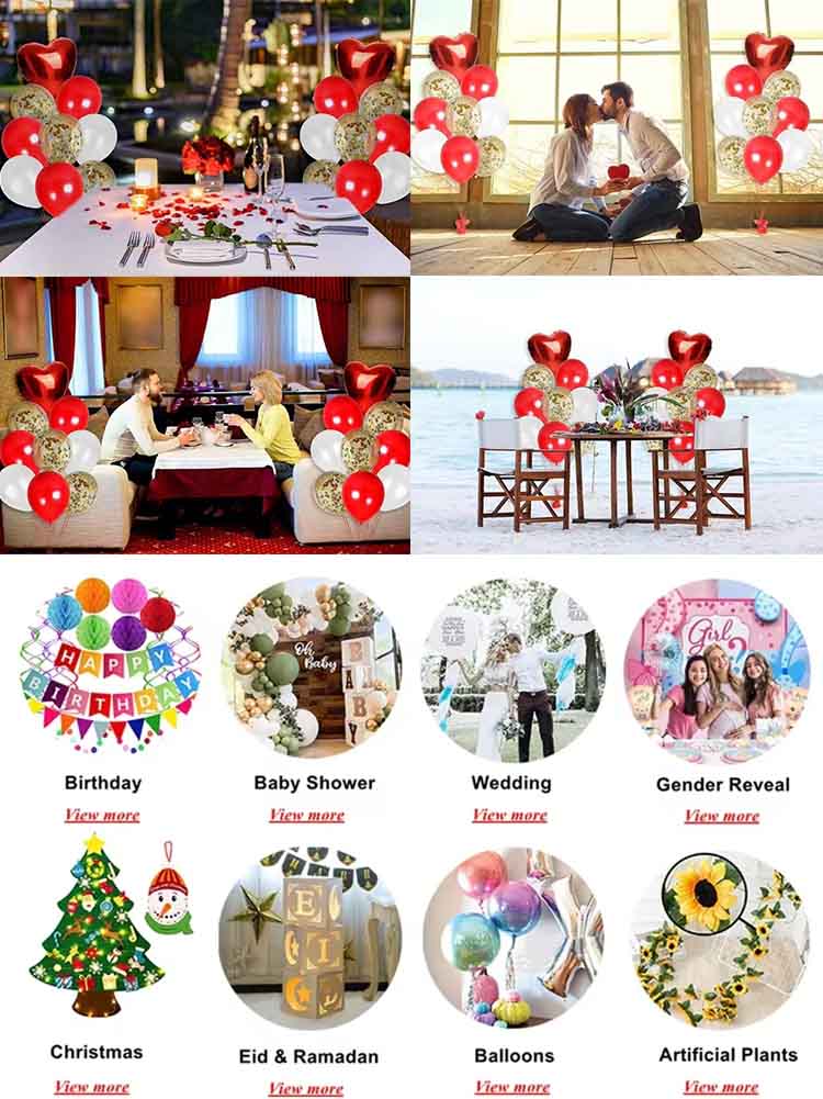 Foil Sequined Balloons Set Occasions