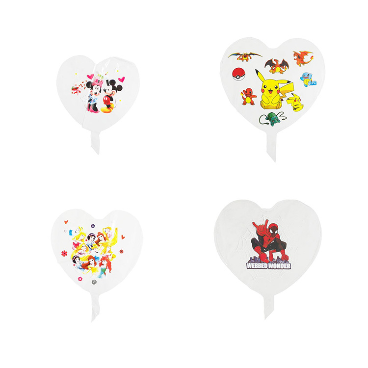 Heart shaped printed BoBo balloons Heart shaped printed BoBo balloons