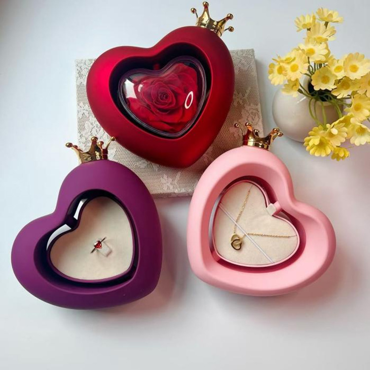 Heart Shape Rose Jewelry Box Factory