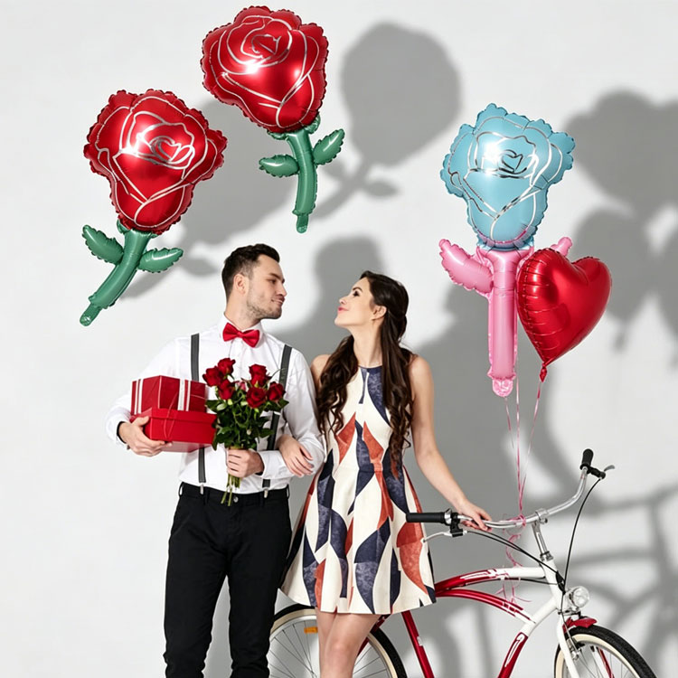 Balon Foil Mawar Dina Ibu