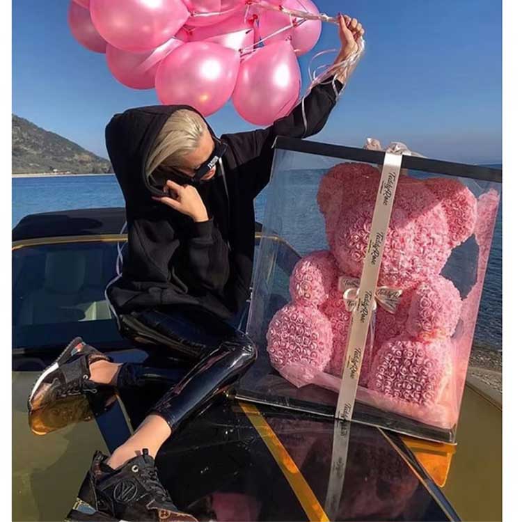 Kembang mawar teddy bear