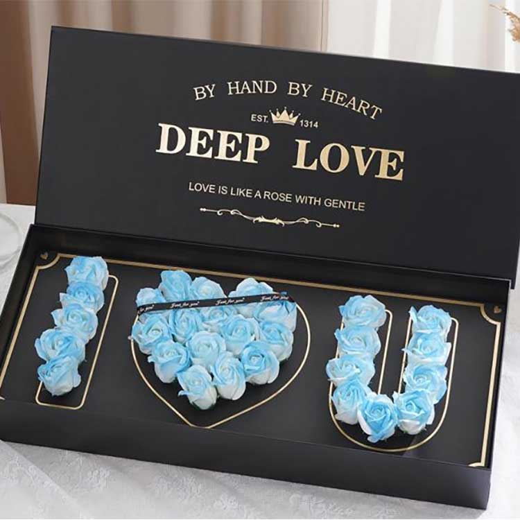 Sabun Rose Heads Flower Box